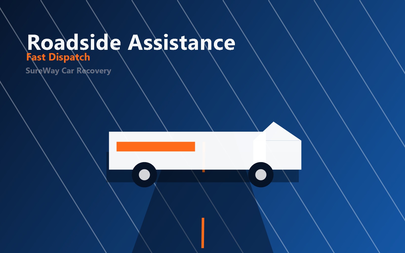 Roadside assistance vehicle ready for an emergency callout